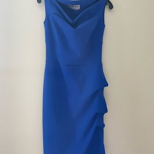 Chiara Boni Melania Off the Shoulder Peep Dress